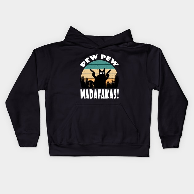 pew pew madafakas Kids Hoodie by Elegance14